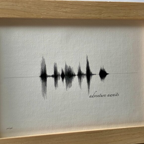 Adventure Awaits Soundwave 5x7 Canvas Frame - Picture 2 of 4